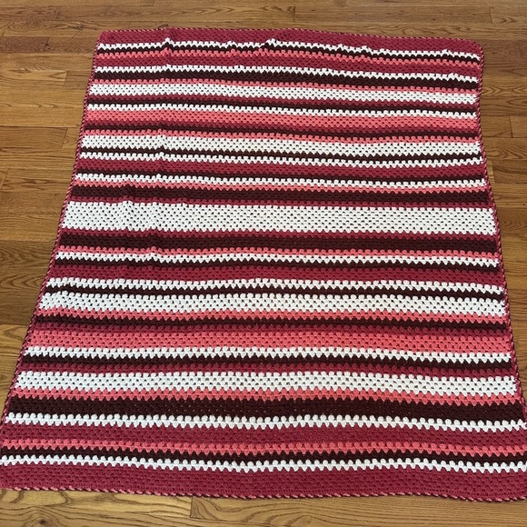 Vintage Hand Crochet Blanket - Picture 1 of 2
